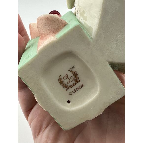 Lenox China "Presently Curious" Cat w/ Holdiay Gift Figurine COA NIB - Picture 6 of 10